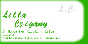 lilla czigany business card